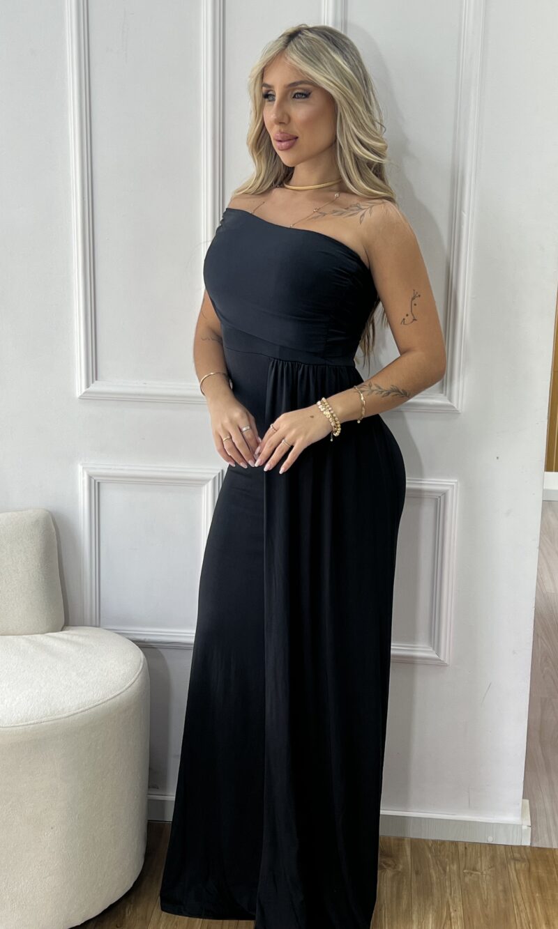 vestido longo aneli preto