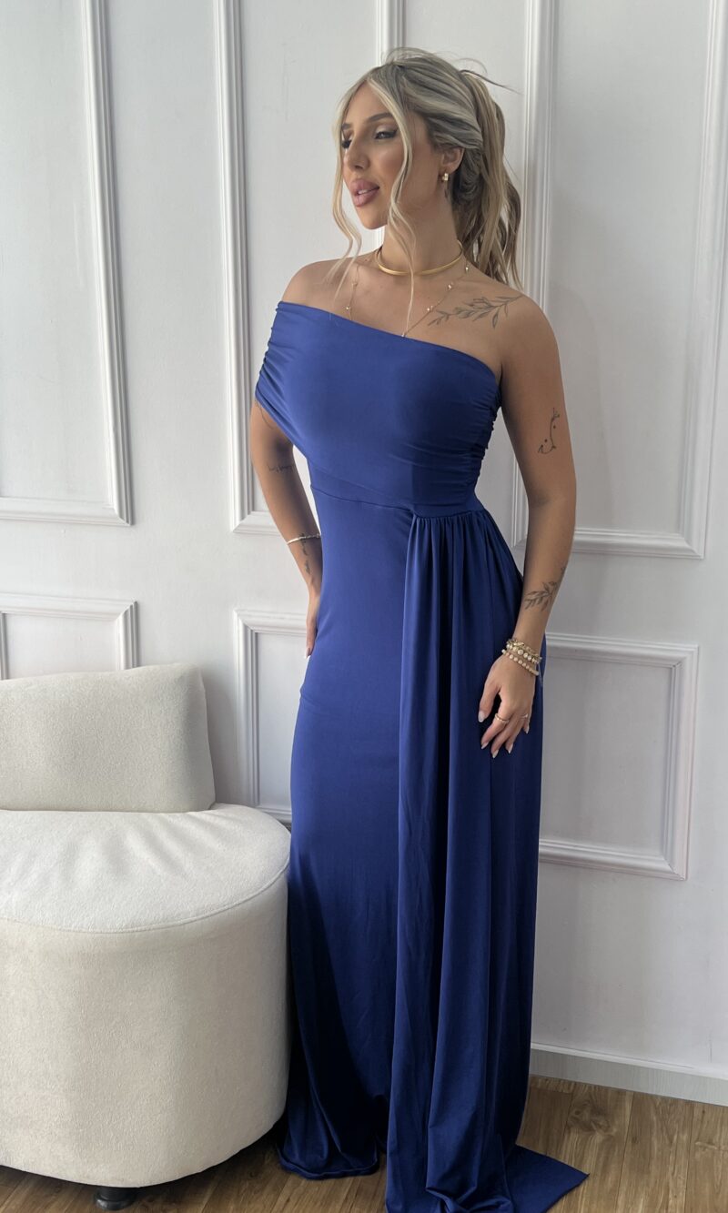 vestido longo aneli azul