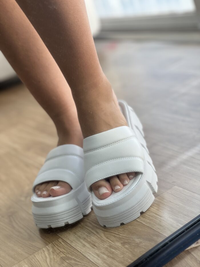 tamanco napa tratorado branco tamanco napa tratorado branco