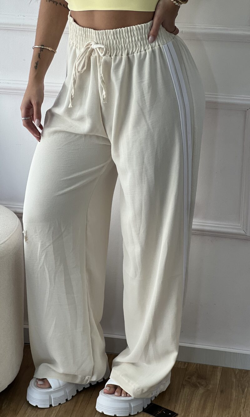 calÇa duda listras creme