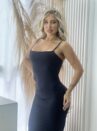 vestido midi marli preto
