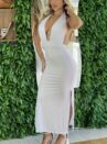 vestido midi iza branco