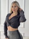 camisa cropped preto