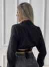 camisa cropped preto