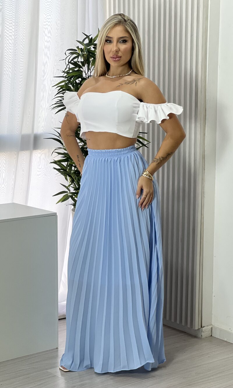 saia longa ursula azul