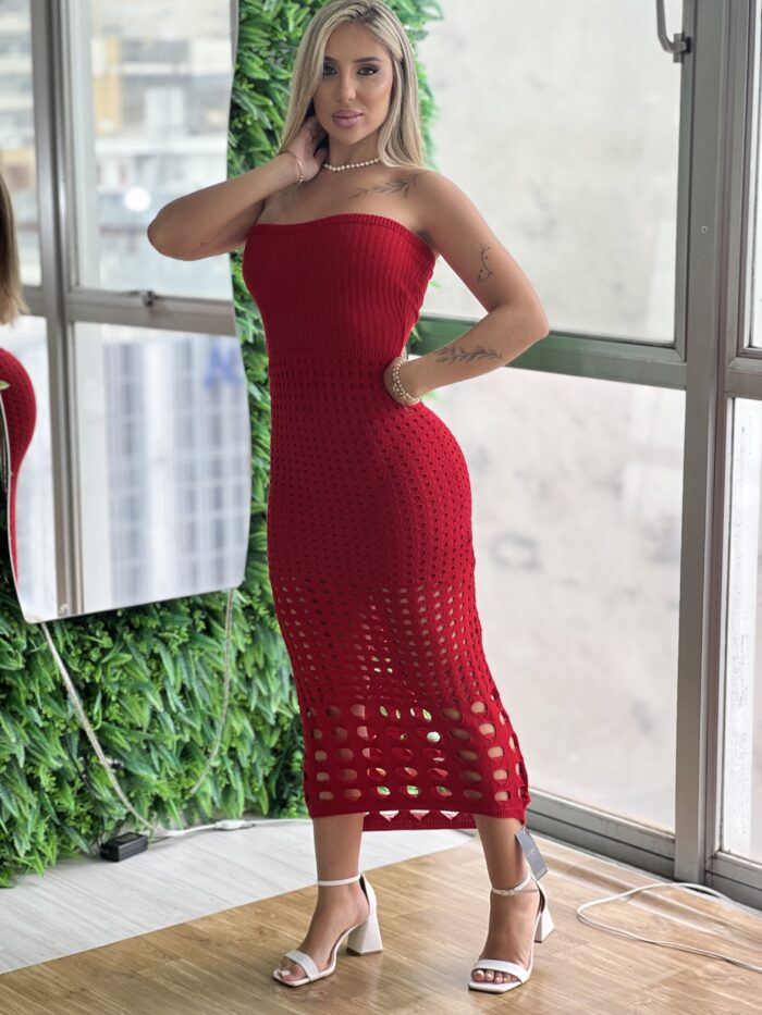 vestido midi modal antonella vermelho vestido midi modal antonella vermelho