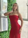 vestido midi modal antonella vermelho