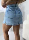 saia com short jeans loiva