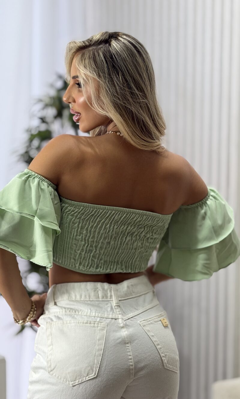cropped ciganinha olivia verde cropped ciganinha olivia verde