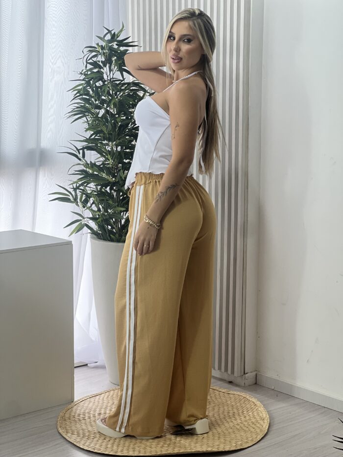 calÇa duda listras mostarda calÇa duda listras mostarda