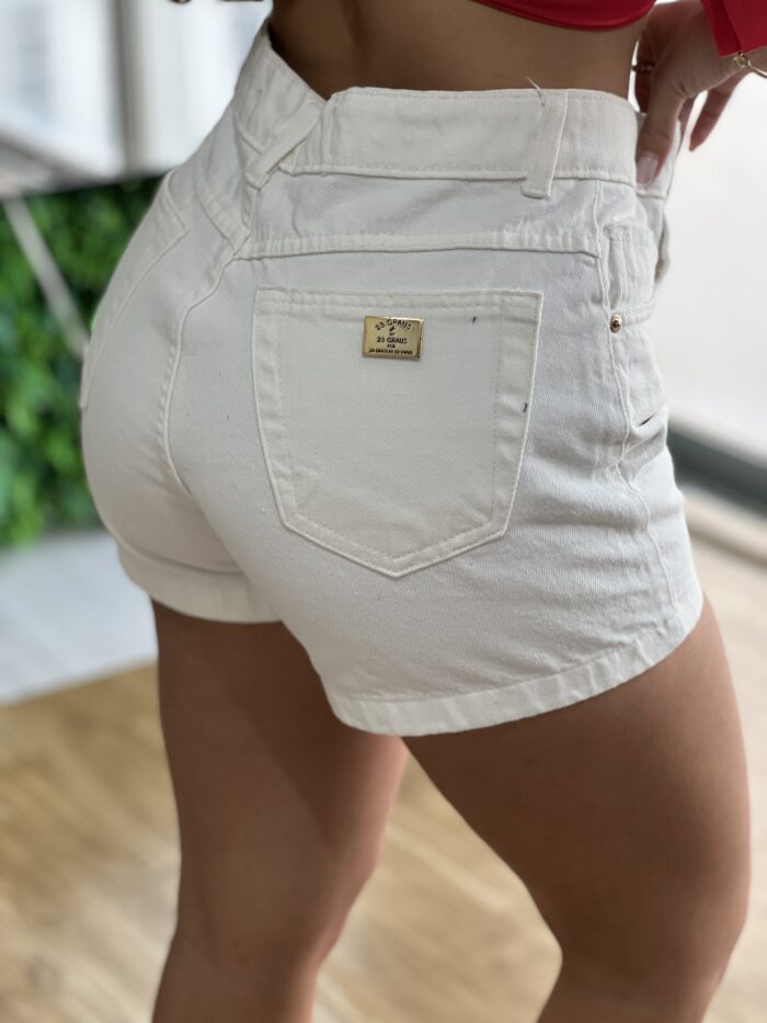 short jeans mom off white short jeans mom off white
