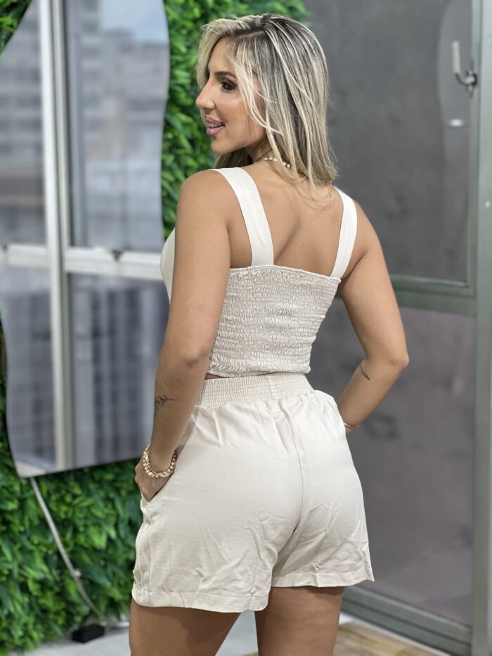 short alfaiataria donna chica bege short alfaiataria donna chica bege