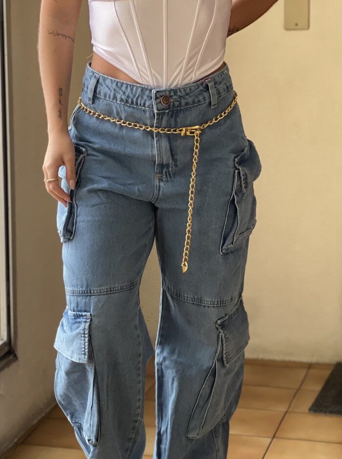 cinto corrente dourado