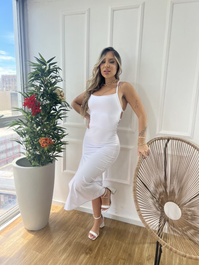 vestido midi zenaide branco vestido midi zenaide branco