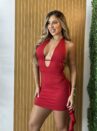 vestido dita vermelho