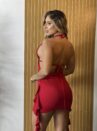 vestido dita vermelho