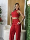 conjunto anelise vermelho