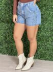 short jeans brilho yas