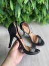 sandalia salto agulha preto vizzano 6210.655