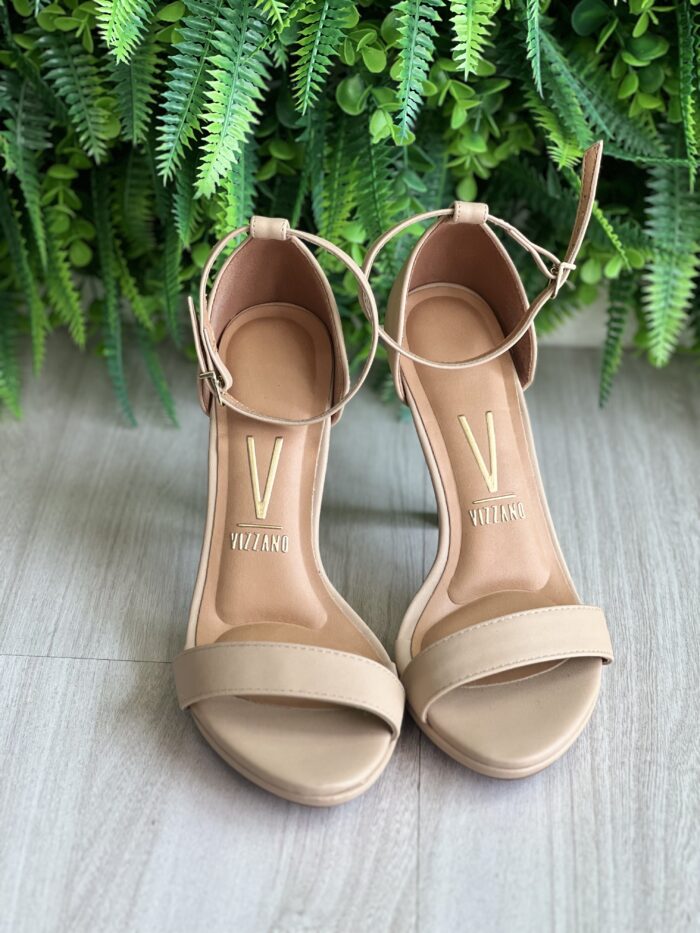 sandalia salto agulha bege vizzano 6210655 sandalia salto agulha bege vizzano 6210655