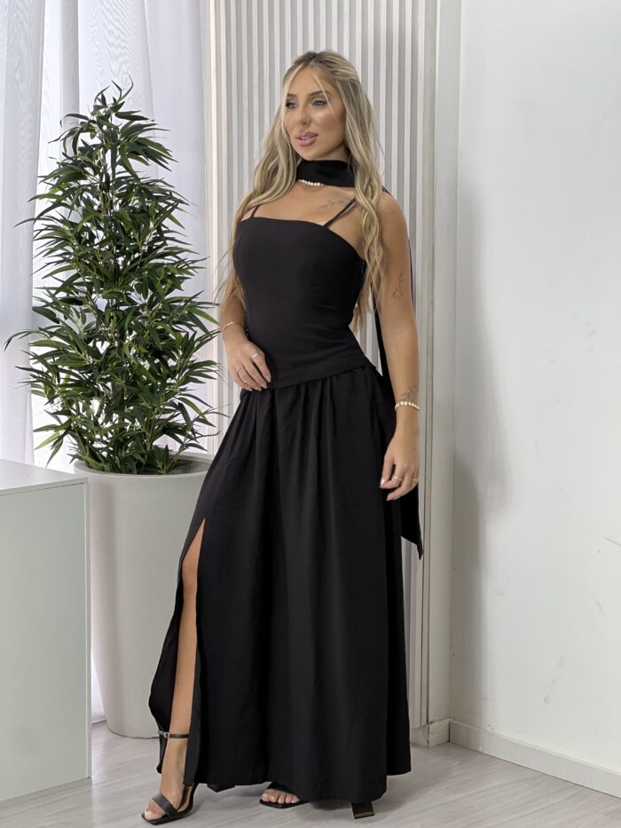 vestido longo lauana preto
