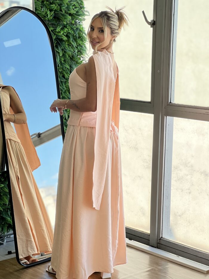 vestido longo lauana salmon vestido longo lauana salmon