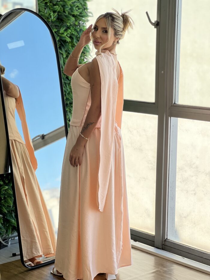 vestido longo lauana salmon vestido longo lauana salmon