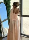 vestido longo lauana salmon