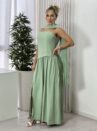 vestido longo lauana verde menta