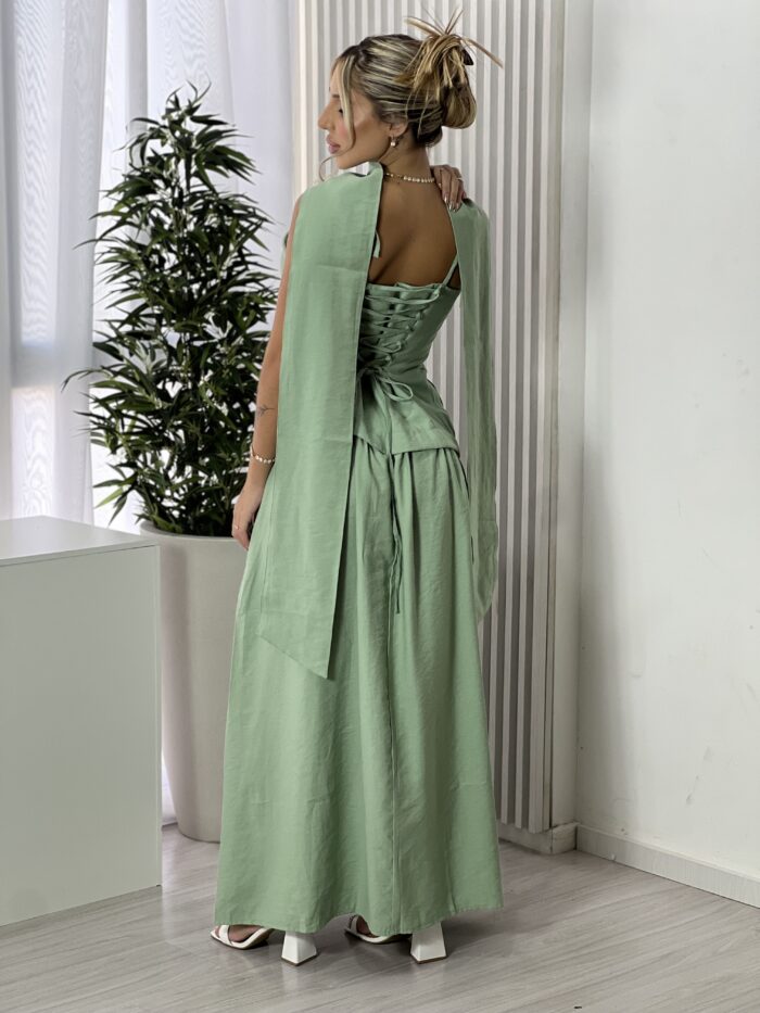 vestido longo lauana verde menta vestido longo lauana verde menta