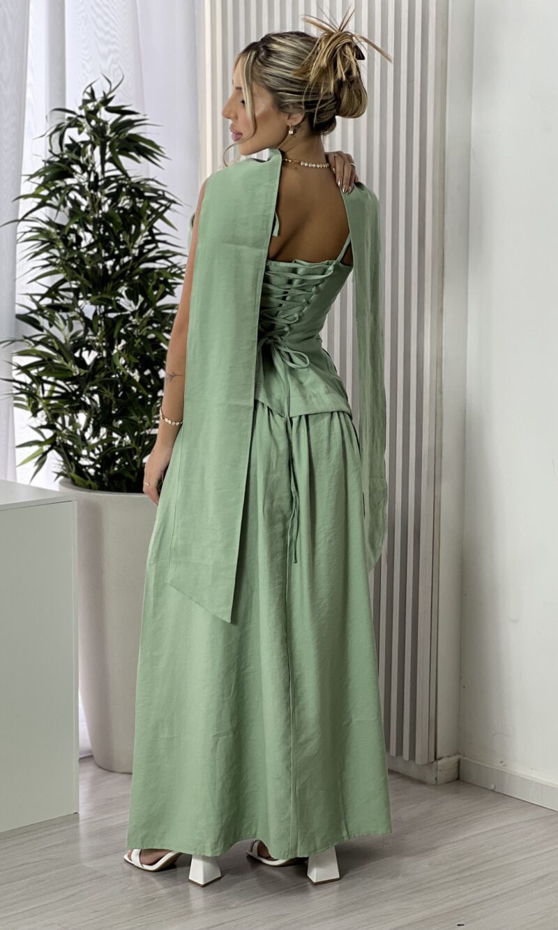 vestido longo lauana verde menta vestido longo lauana verde menta