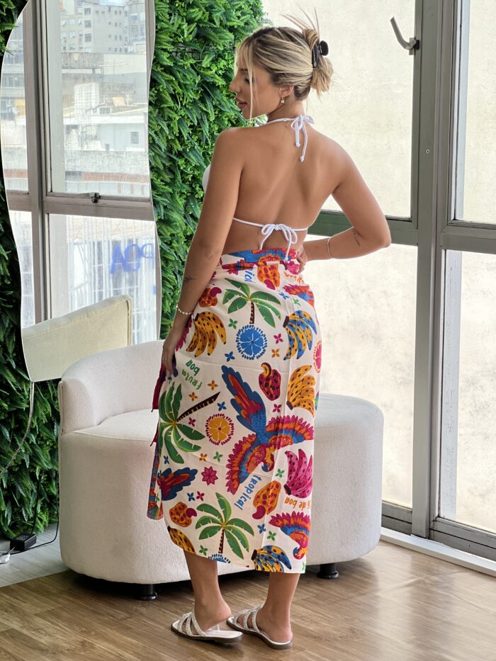 canga estampada cajus rosa canga estampada cajus rosa