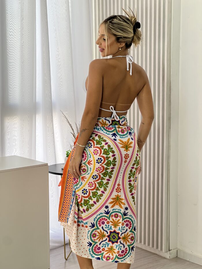 canga estampada mandala laranja canga estampada mandala laranja