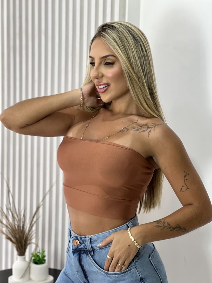 top faixa paula caramelo top faixa paula caramelo