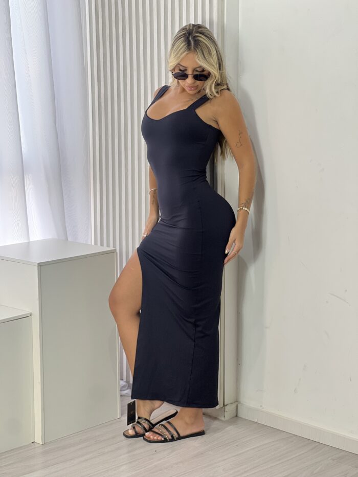 vestido longo luiza preto vestido longo luiza preto