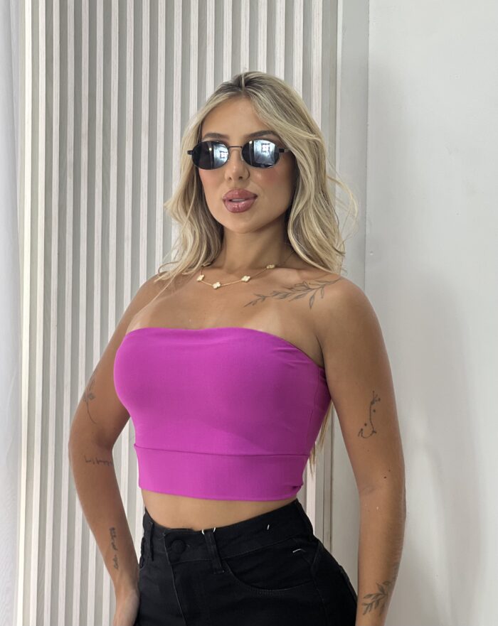 top faixa paula fÚcsia top faixa paula fÚcsia