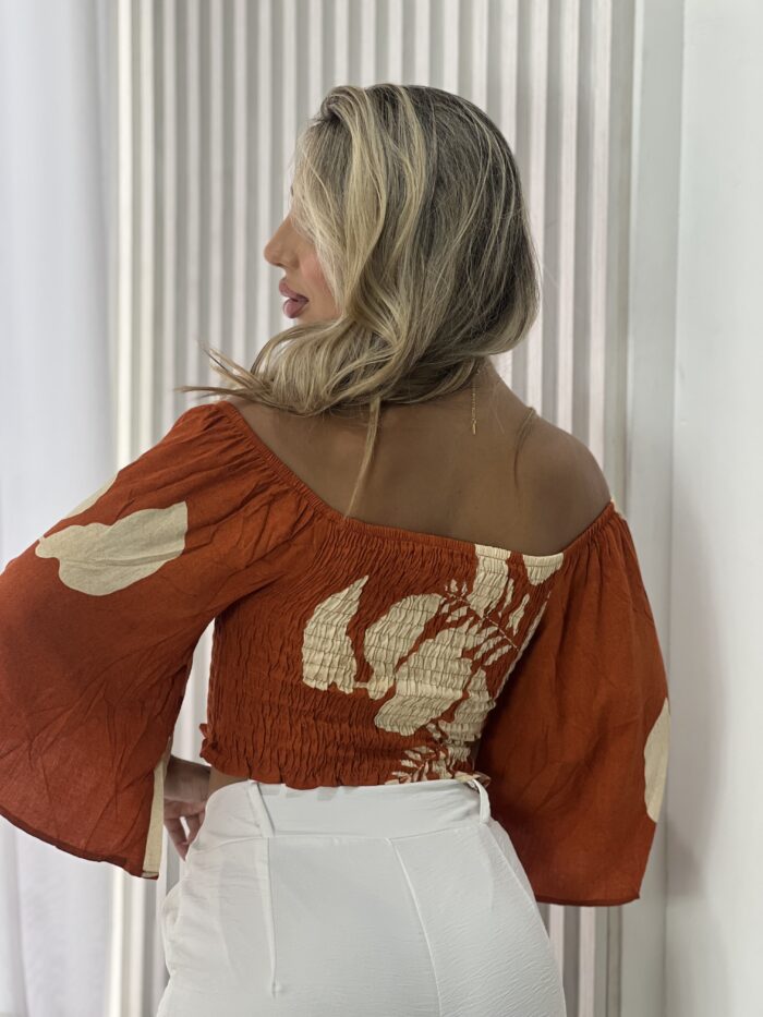 cropped quitÉria telha cropped quitÉria telha