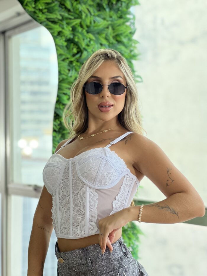 corselet renda branco corselet renda branco