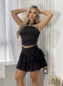 saia com short mili preto