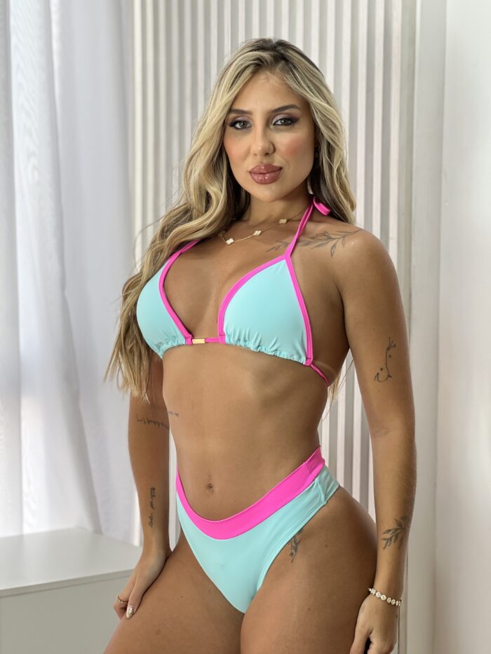 biquini jÚlia azul bb e rosa neon biquini jÚlia azul bb e rosa neon