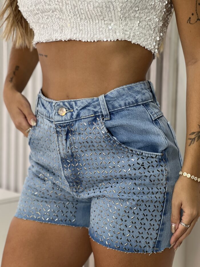 short jeans brilho ozzo short jeans brilho ozzo