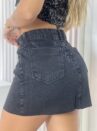 saia jeans brilho black