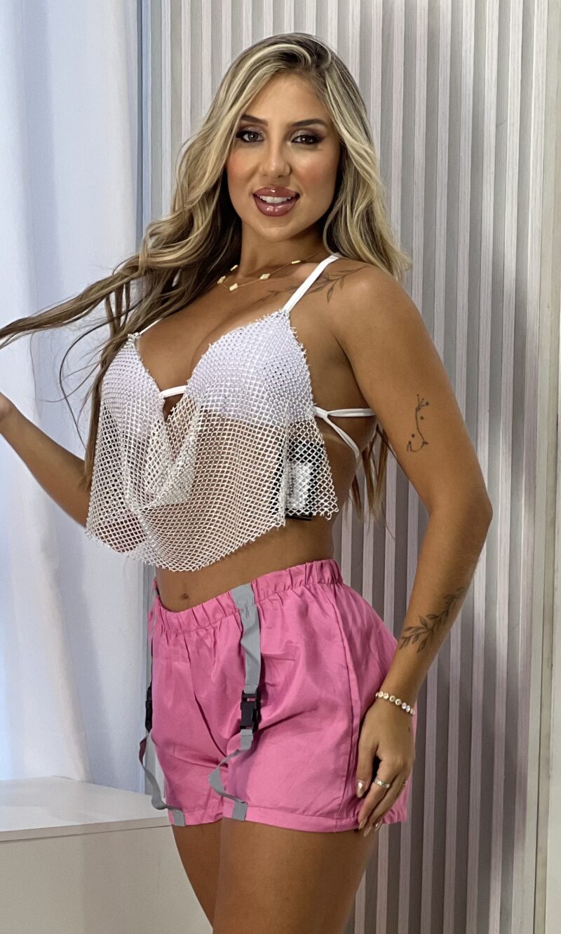 cropped tela suzi brilho branco