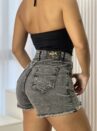 short jeans strass lara black