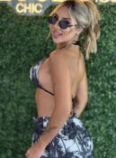 short estampado preto branco