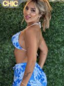 biquini estampado azul branco