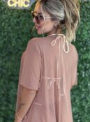 conjunto biquini saida de praia cancun off marrom