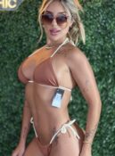 conjunto biquini saida de praia cancun off marrom