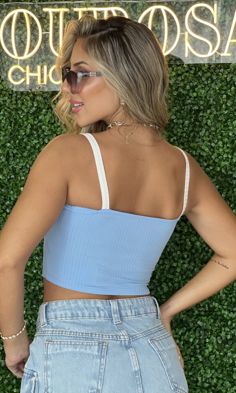 cropped shakira azul
