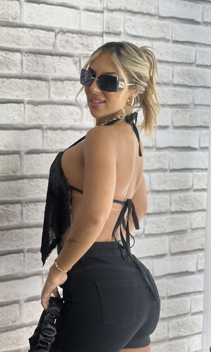 short jeans jÚlia preto